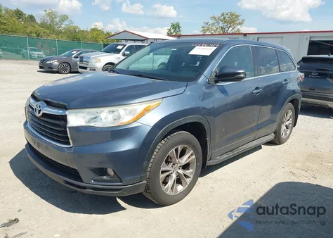 2014 Toyota Highlander Le Plus V6 from USA, damaged, VIN 5TDBKRFH1ES013333